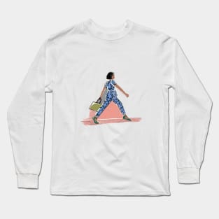 Girl walking Long Sleeve T-Shirt